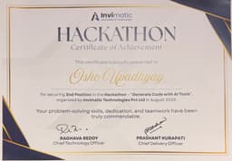 AI Hackathon - 2nd Position 🏆