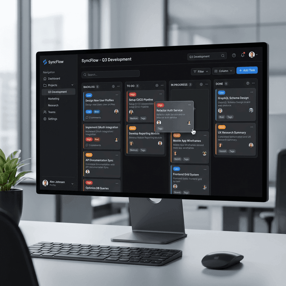 TaskFlow — Task Manager Web App Preview