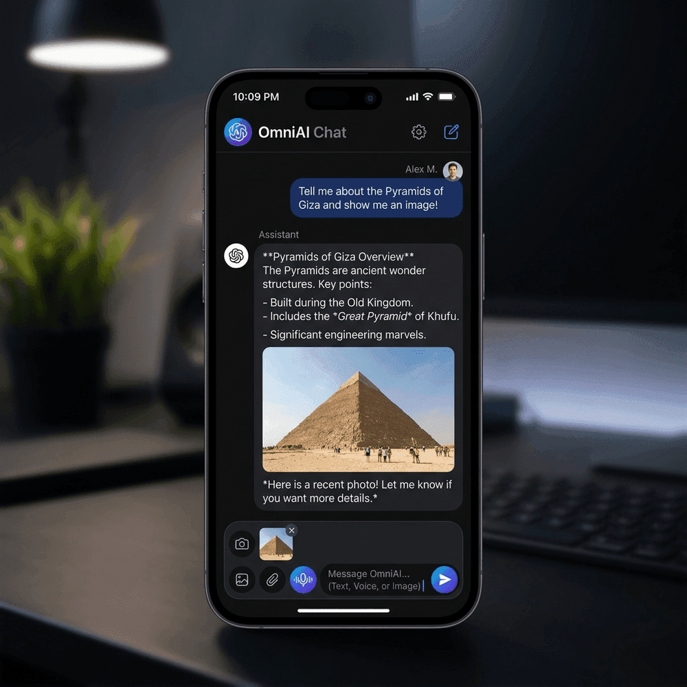 Vani — Multimodal AI Chatbot Preview
